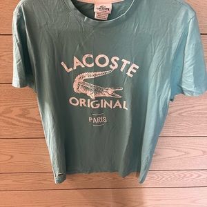 Blue Lacoste shirt